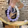 Purple Jade Hand String Rosary Beads Unisex Bracelets