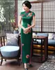 Roupas étnicas Old Shanghai Mxai Cheongsam Vintage Chinês Long Party Evening Dress Oriental Womens Elegante Qipao Vestido 5XL