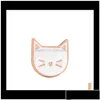 Sieraden Pins Cartoon Leuke Kat Dier Emaille Broche Pin Badge Decoratieve Stijl Broches Voor Vrouwen Gift T353 Drop Levering Xs4Om Party E Dh6A0