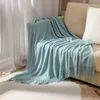 Blanket Nordic Knitted Tassels Fringe Sofa Cozy Lightweight Anti pilling Solid Color for Bed Couch Travel Camping HKD230922