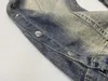 Mäns jeans owen seak män denim last byxor bomullsgotiska kläder belagda hösten rak solid high street lång