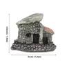 Garden Decorations 5 Pcs Glass Figurines Small House Ornaments Decor Model DIY Bonsai Synthetic Resin Mini