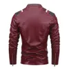 Männer Leder Faux Punk Stil Jacke PU Männer Mode Kleidung Herbst Mantel Motorrad Künstliche Hohe Qualität 230922