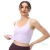 2023-Gym kläder Womenunderwear Yoga Sports Bra U Back Bodybuilding All Match Casual Push Up Align Tank Crop Tops Running Fitne