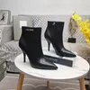 Tom-F-Shoes Luxury Designer Women Lamted Stamed Cutlock Cankle Boot Boot Fashion Leather Nappa Bockle Size 35-42