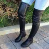 Boots Women's Knee Length Winter New Round Head Low Square Heel Large Size 41-46 Shoes for Women 230922