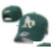 Gorras de bola Atletismo como letra Snapback Sombreros Deporte ajustable Mano Béisbol Casquettes Chapeus para hombres Mujeres Venta al por mayor H6-7.14 Drop D Dhubp