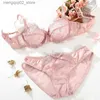 Bras Sets Underwear Set Thin Female Sexy Push Up Ultra-thin Transparent Lace Bra Sexy Lingerie Bra And Panty Set Free Shipping Q230922