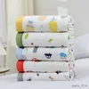 Cobertores swaddling 110*110cm temporadas de verão camadas algodão toalha do bebê para a criança recém-nascida do bebê fino ar condicionado cobertor toalha de banho