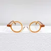 Solglasögon ramar japansk vintage acetat runda optiska glasögon ram män handgjorda full kant glasögon kvinnor som läser myopi
