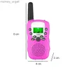 Walkie Talkie 3PCS Walkie Talkies Kids Electronic Toys22チャンネルWalkie Talkie w/ LCD Flashlight 3マイルの男の子の女の子ギフトhkd230922