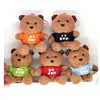 Plush Keychains Cute 365 Days Bear Of Color Teddy Bear Plush Keychain For Girls Boys Kids Stuffed Toys Children Anniversary Birthday Gifts 230922