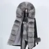 Womens Fur Faux BluenessFair Waterproof Parka Real Coat Winter Jacka Women Natural Collar Hood Thick Warm Outterwear Streetwear 230921