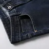 Jeans da uomo Autunno Inverno Jeans dritti da uomo Business Casual Elastico allentato Jean Pantaloni in denim blu nero Pantaloni di marca maschile taglia grande 40 42 J230922