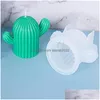 Andere kunsten en ambachten Cactus Kaars Sile Mold Handgemaakte zeep Epoxy Decoratie Mods 3D Voor het maken van kaarsen Woonaccessoires 20220903 Dr Dhktz