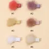 Acessórios de cabelo bebê menina clipes para nascido listrado hairpins pompom corte jacaré crianças meninas itens