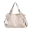 أكياس مسائية Bolso Women Women Landbag Ball Cartder كبيرة الحمل الأسلوب Messenger Bag Hobos Skin Skin Woman Condoun