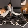 Blankets Imitation Lamb's Wool Autumn Warm Blanket for Sofa Bed Mechanical Wash Single Double Blankets Soft Warmth Sleeping Blanket Cozy HKD230922