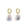 Jiwinaia – boucles d'oreilles de styliste en perles, clown, visage souriant, personnalité à la mode, boucles d'oreilles asymétriques pour femmes, cadeau de festival 224W