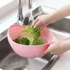 Geschirr Teller Reis Abflusskorb Kunststoff Obst Gemüse Reinigung Filter Sieb Sieb Abtropffläche Gadget Küchenzubehör328H