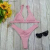 Damen-Bademode, Damen-Bademode, Patchwork-Bikinis, 223, sexy Damen-Badeanzug, brasilianischer solider Tanga, Strandmode, hoher Schnitt, Badeanzug, weiblich, 23412, L230922