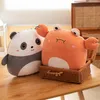 Oreillers en peluche Coussins 40 cm Kawaii animaux oreiller en peluche mignon crabe dinosaure cochon Panda mignon Peluches poupées doux enfants bébé jouets chambre décor cadeaux 230922