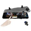 12 big touch screen stream media camcorder 2Ch rearview mirror car DVR Hisilicon chip Sony image sensor 170° 140° FOV 2K 108335m