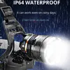 Hoofdlampen XHP50 LED-sensorkoplamp Waterdicht hoofdlicht Oplaadbaar Vissen Zoeken Camping Hoofd Zaklamp Zoomlantaarn HKD230922