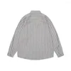 Men's Casual Shirts 2023 Vintage Long Sleeve Striped Shirt And Women's Fashion Brand Couple Loose Relaxed Ancient Dress Coat