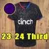 2023 2024 Crystal Olise Soccer Jerseys 22 23 Milivojevic Olise Kouyate J.Ayew Zaha Mateta Chlupp Palace Away Kid Benteke Schlupp Football Shirt Fans Player Version version