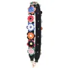 Correas de hombro de moda con flores de colores para bolsos, correa de equipaje, asas de cuero de alta calidad para bolsos, varios colores 271U