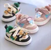 First Walkers Kids Shoes Moving Children Sneakers Designer Little Boy Girls Toddler Black Green Green Pink Beather