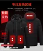 Mens Down Parkas Smart Heating Jacket for Men 4 Zones Outdoor Coat with Remote Control 230921