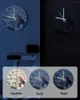 Wall Clocks Parrot Bird Rose Flower Retro Luminous Pointer Clock Home Ornaments Round Silent Living Room Office Decor