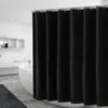 Shower Curtains Heavy Duty Solid Shower Curtain Fabric Waterproof Bathroom Curtain Long Stall Size 230CM Black White Grey Brown Blue Color 230922