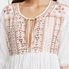 Women's Blouses Womens Summer Long Flare Sleeves Cover Up Ethnic Geometric Pattern Embroi Drop
