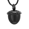 Chokers kremacja biżuteria Urna Naszyjnik na popioły wisiorek ze stali nierdzewnej Acorn urn medalion popiołowy pamiątka biżuteria memorial 230921