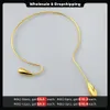 Halsketten ENFASHION Wassertropfen-Halsband mit Halskette für Damen, trendige Produkte, Halsketten, goldfarben, Modeschmuck, kostenlose Rückgabe, P223317, 230921