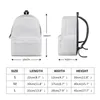 Backpack Yikeluo White Marble Texture 3D Printing Brand Dureble con zipper Teenage Laptop Zappacks Student Text Book Borse