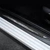 Accessories Door Sill Scuff Plate Guards Carbon Fiber Door Sills Protector Stickers For BMW F10 F30 F34 E70 X1 X5 X6 Car Styling239g