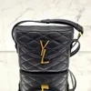 Cuir d'agneau véritable cuir de luxe femmes hommes boîte de juin pochettes sacs duffle cartable cosmétique sacs à bandoulière fourre-tout sac à main bandoulière réglable seau sac de créateur