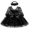 Girl Dresses 3 6 12 18 24 36 Months Born Dress Flowers Mesh Fashion Party Little Princess Baby Christmas Birthday Gift Kids Clothes