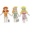 3 Styles Cartoon Princess Kids Toys 11 Inch Summer Swimsuit Princess Plush Figure Rosalina Peach Daisy Doll fylld Girls Beach Bikini Plush Toy Mari Barn Gifts Toys