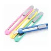 Utility nóż Wholesale 2021 EST Mini Office School Student Paper Cutters Candy Color