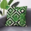 Pillow 15.7" Digital Printed Zipper Linen Throw With Core