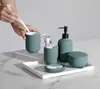 Zestaw akcesoriów do kąpieli Kreatywne pranie łazienki ceramiczna butelka butelka Uchwyt do przechowywania pudełka dekoracyjne ozdoby