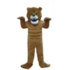 Halloween High quality Brown Bear Mascot Costume Cartoon Fancy Dress fast shipping Adult Size