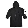 Men's Trench Coats Drop masculino manga comprida oco out punk hip hop com capuz trench coat cinto homem casaco longo 230921