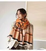 Halsdukar Fashion Autumn Winter Scarf Top Super Pure Cashmere Thick Womens Soft Tassel Style Shawl Luxury Scarves Headscarf Size 65*190cm Pashmina X0922