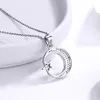 Pendant Necklaces Sodrov 925 Sterling Silver Moon and Star Pendant Necklace for Women Silver Jewelry Moon Necklace crescent moon necklace 230921